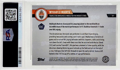 2022-23 Topps Now UCL #11 Mykhaylo Mudryk Rookie RC PSA 10 Gem Mint