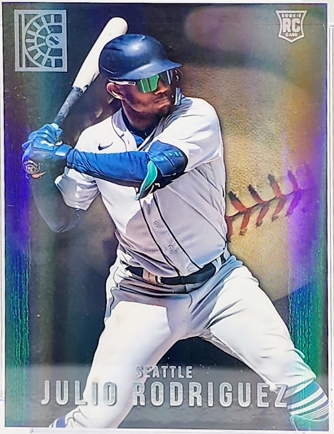 2022 Panini Capstone #14 Julio Rodriguez HOLO REFRACTOR ROOKIE RC MARINERS CSG 8.5 NM Mint