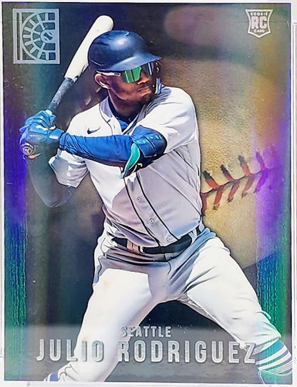 2022 Panini Capstone #14 Julio Rodriguez HOLO REFRACTOR ROOKIE RC MARINERS CSG 8.5 NM Mint