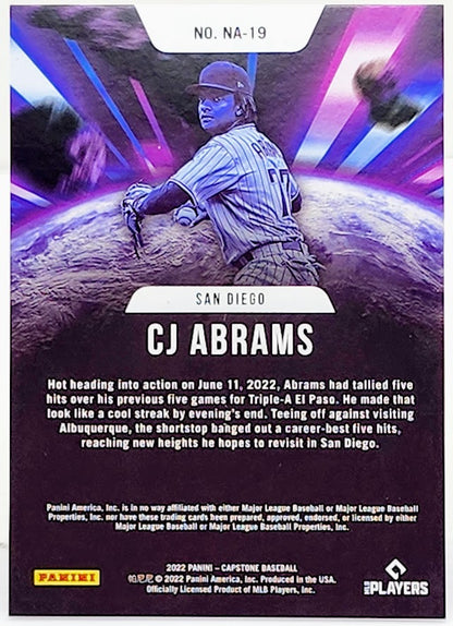 2022 Panini Capstone New Age #NA-19 CJ Abrams San Diego Padres