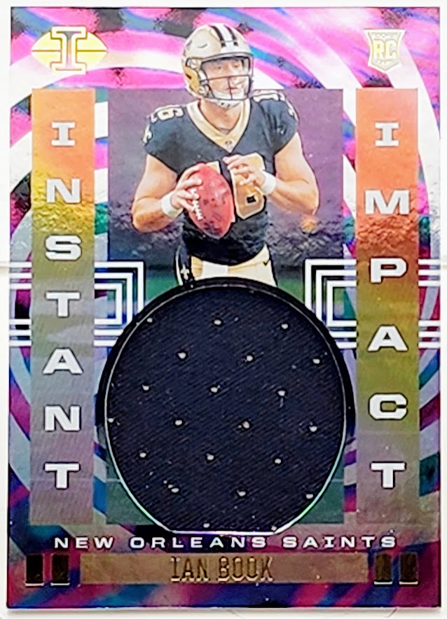 2021 Illusions Ian Book #II-IB Instant Impact Black Jersey Patch Saints Rookie
