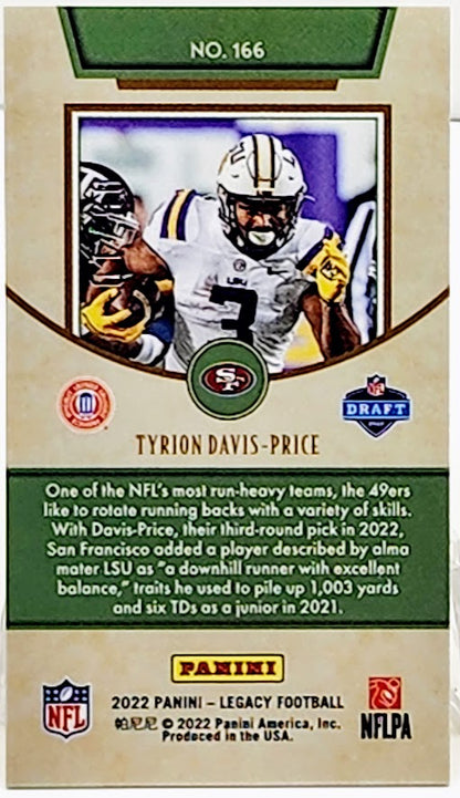 Tyrion Davis Price Legacy Gold Cracked Ice Mini Rookie 05/10 - 49ers