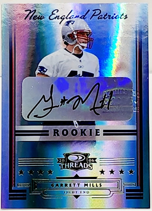 2006 Donruss Threads 259/999 Garrett Mills #270 Rookie Auto RC