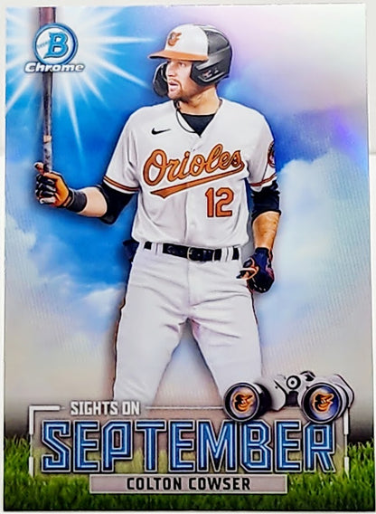 2023 Bowman Colton Cowser Sights On September Chrome Mojo Refractor #SOS-3