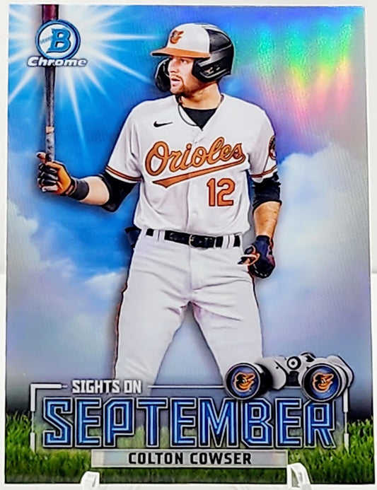 2023 Bowman Colton Cowser Sights On September Chrome Mojo Refractor #SOS-3