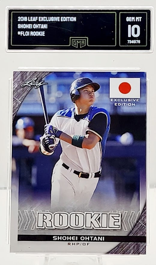 2018 Leaf Exclusive Flag Shohei Ohtani #FL-01 (ROOKIE) GMA 10 GEM Mint