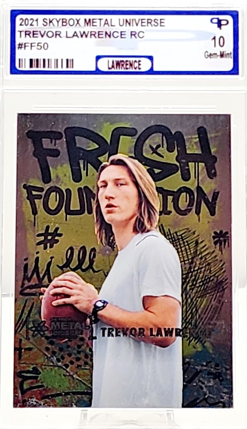 2021 Skybox Metal Universe Champions Trevor Lawrence Rookie RC #FF50 Parish 10 Gem Mint