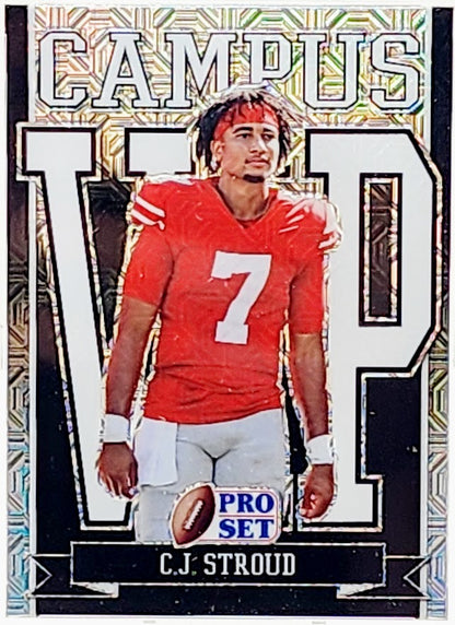 2022 Leaf Pro Set CJ Stroud Campus VIP Black Mojo Rookie VIP-CJS CCG 10 GEM Mint