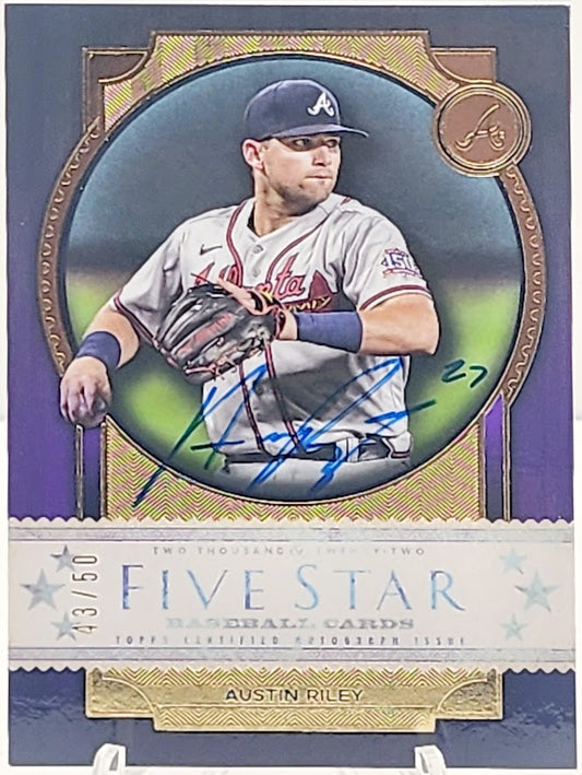 2022 Topps Five Star Auto Austin Riley #FSA-AR Braves Autograph /50