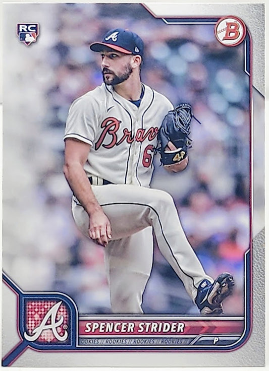 2022 Bowman #41 Spencer Strider RC Atlanta Braves