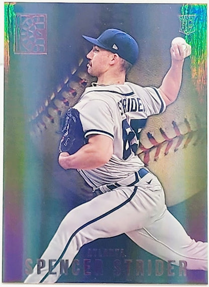 2022 Capstone Baseball Base Red #38 Spencer Strider - Atlanta Braves