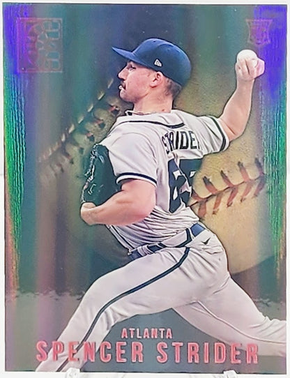 2022 Capstone Baseball Base Red #38 Spencer Strider - Atlanta Braves