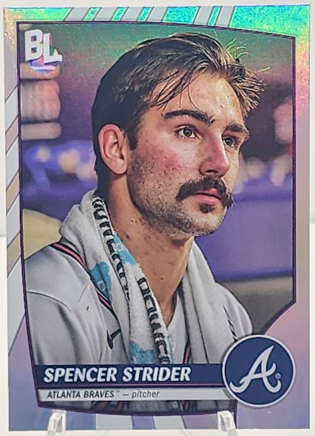 2023 Big League Base Uncommon Rainbow Foil #227 Spencer Strider - Atlanta Braves