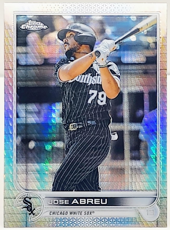 2022 Topps Chrome REFRACTOR Jose Abreu #28 Parallel Card Chicago White Sox - walk-of-famesports