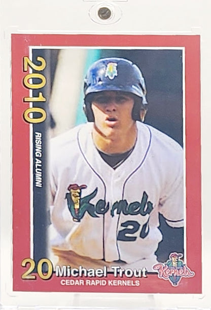 2010 Cedar Rapids Kernels Mike Trout # 2 Michael Trout - walk-of-famesports