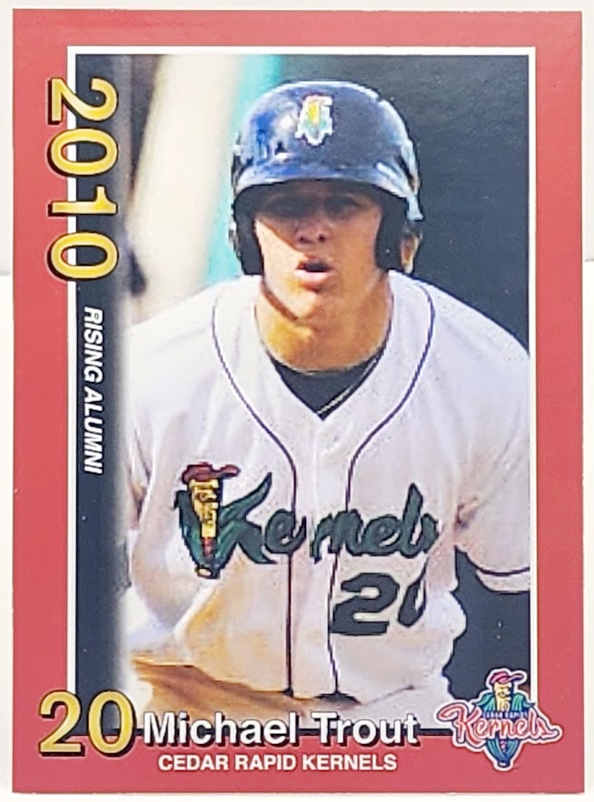 2010 Cedar Rapids Kernels Mike Trout # 2 Michael Trout - walk-of-famesports