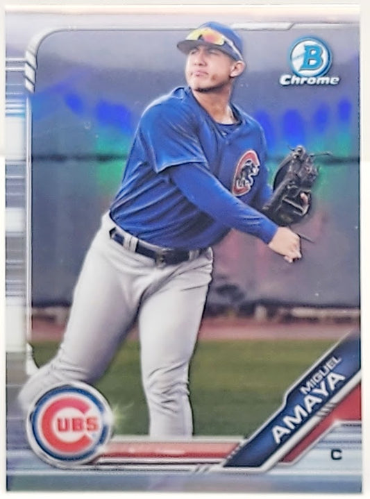 2019 Bowman Draft Chrome Miguel Amaya #BDC-135 Chicago Cubs - walk-of-famesports