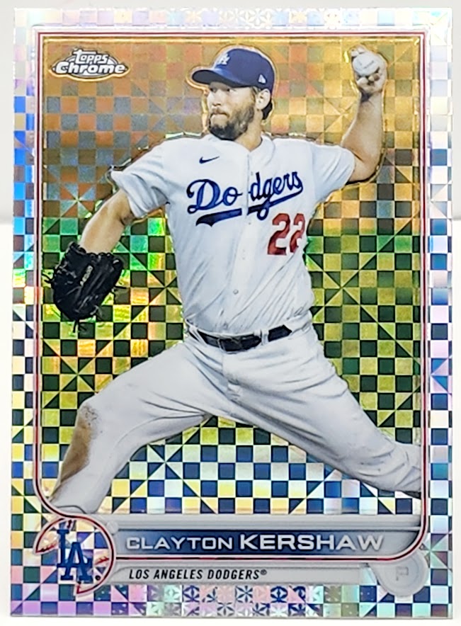 2022 Topps Chrome #183 Clayton Kershaw Xfractor Los Angeles Dodgers - walk-of-famesports
