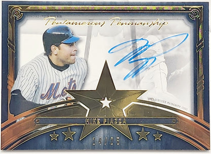 2022 Topps Five Star Pentamerous Penmanship /25 Mike Piazza #PP-MP Auto HOF - walk-of-famesports