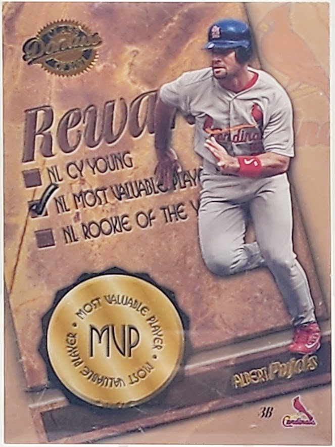 2001 DONRUSS CLASS OF 2001 REWARDS MVP ROOKIE ALBERT PUJOLS RC BGS 9.5 OLD LABEL - walk-of-famesports
