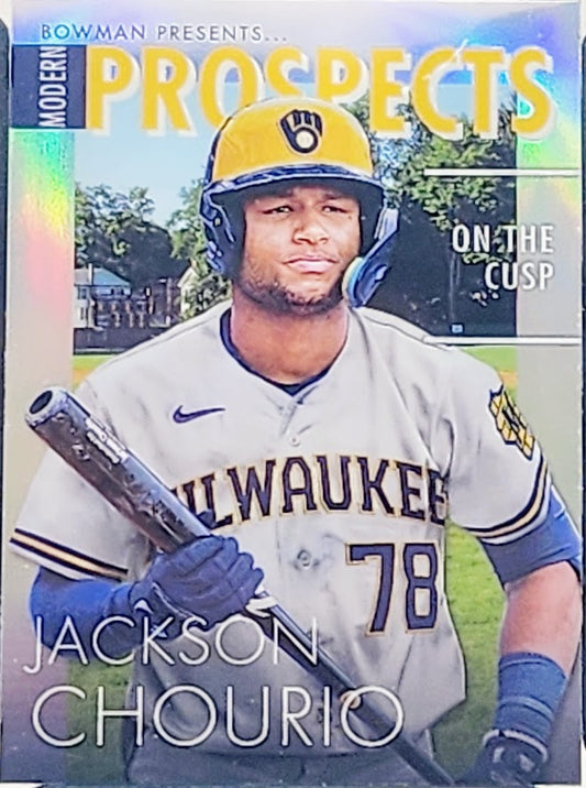 2023 Bowman Chrome Jackson Chourio Modern Prospects #MP-12 Brewers ISA 10 Gem Mint - walk-of-famesports