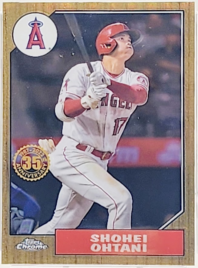2022 Topps Chrome #2 1987 Style Refractor #87BC2 Shohei Ohtani Angels GMA 9 MINT - walk-of-famesports