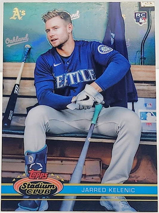 2021 Stadium Club Chrome Jarred Kelenic #396 Rookie RC Refractor 1991 Variation - walk-of-famesports