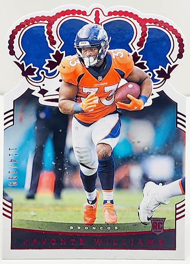 2021 Chronicles Crown Royale Javonte Williams Red RC #114/199 #CR-16 Denver - walk-of-famesports