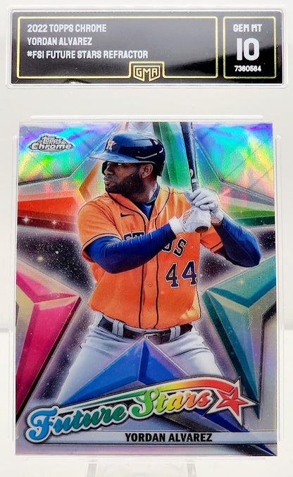 2022 Topps Chrome Yordan Alvarez Future Stars #FS-1 GMA 10 GEM Mint