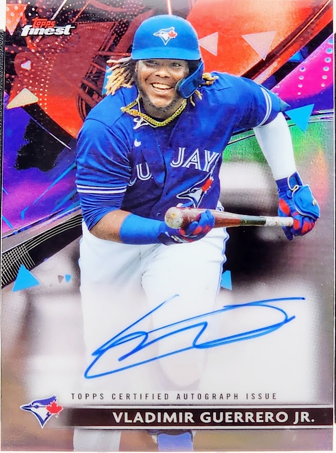 2021 Topps Finest Vladimir Guerrero Jr. Auto #FA-VGJ Blue Jays On Card Autograph SGC Auto 10 / 9 Mint
