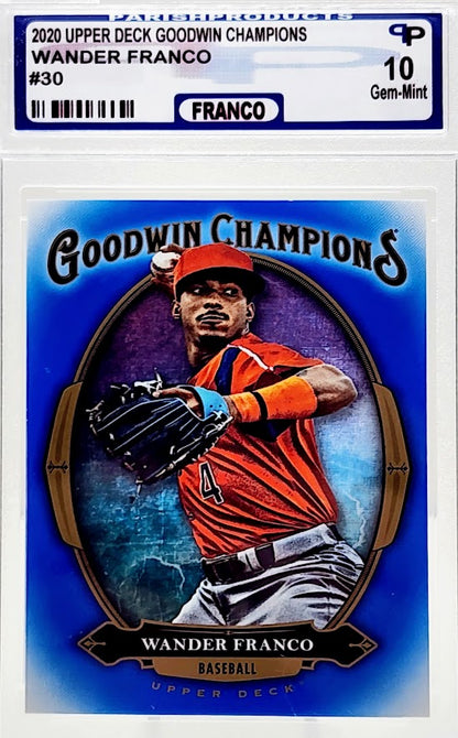 2020 Upper Deck Wander Franco ROOKIE Royal Blue Variation #30 Parish 10 Gem Mint