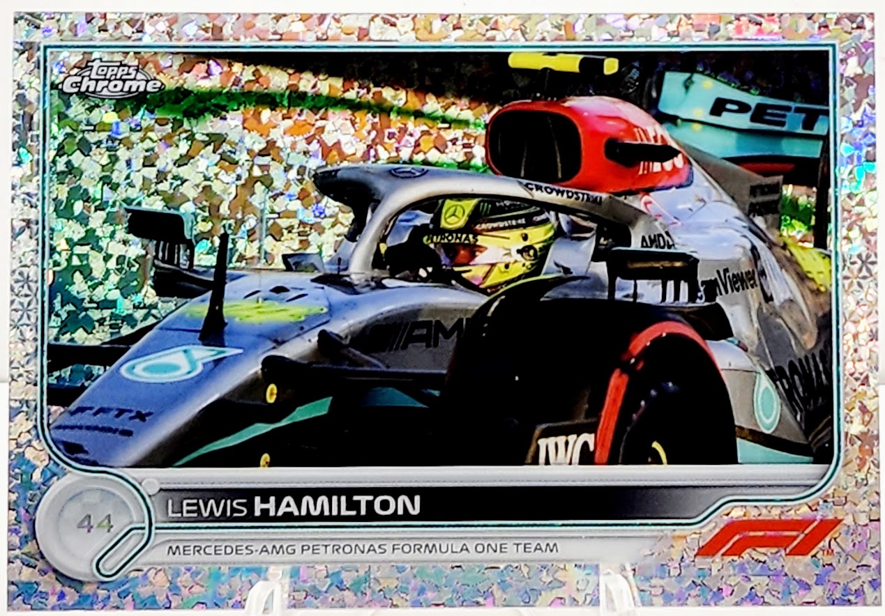 2022 Topps Chrome F1 Mini Diamonds Refractor #7 Lewis Hamilton #160/299