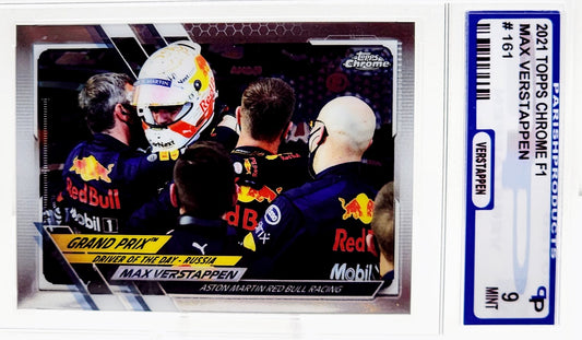 2021 Topps Chrome F1 Max Verstappen Refractor #161 Parish 9 Mint