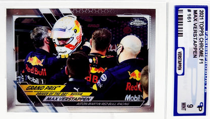 2021 Topps Chrome F1 Max Verstappen Refractor #161 Parish 9 Mint