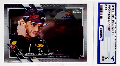 2021 Topps Chrome Formula 1 Max Verstappen Refractor #43 Parish 9 Mint