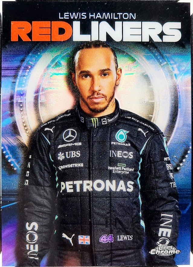 2021 Topps Chrome F1 #RL1 Lewis Hamilton REDLINERS Card ISA 10 GEM MNT