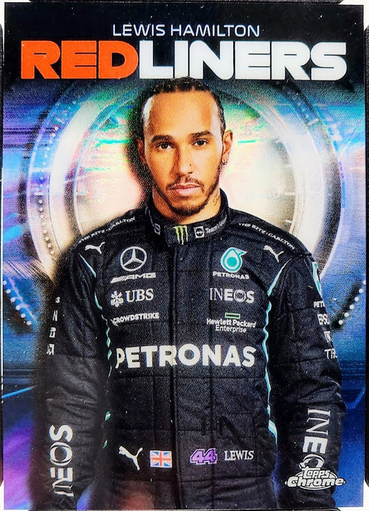 2021 Topps Chrome F1 #RL1 Lewis Hamilton REDLINERS Card ISA 10 GEM MNT