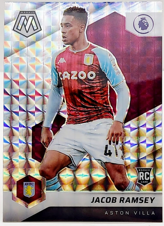 2021-22 Panini Mosaic Premier League Mosaic Prizm Jacob Ramsey #126 Rookie RC