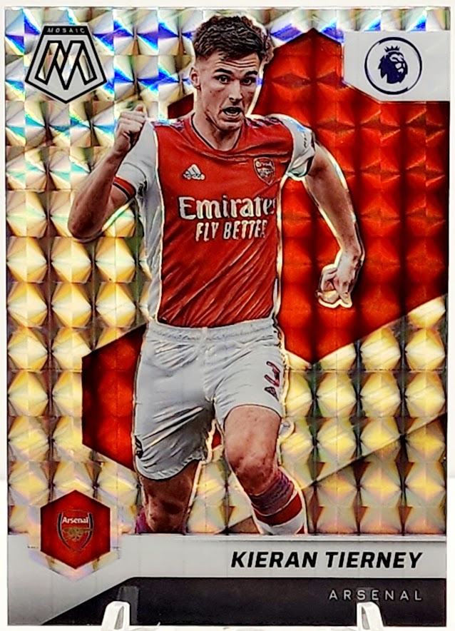2021-22 Panini Mosaic Premier League Mosaic Prizm Kieran Tierney #66