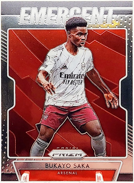 2020-21 Panini Prizm Premier League Emergent Bukayo Saka #3 Arsenal Card