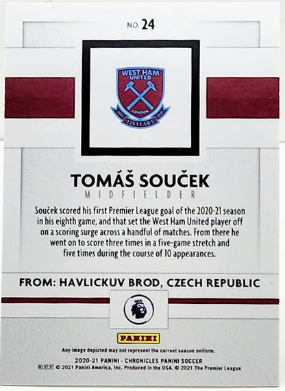 2020-21 Panini Chronicles Panini Premier League Silver Circles #24 Tomas Soucek