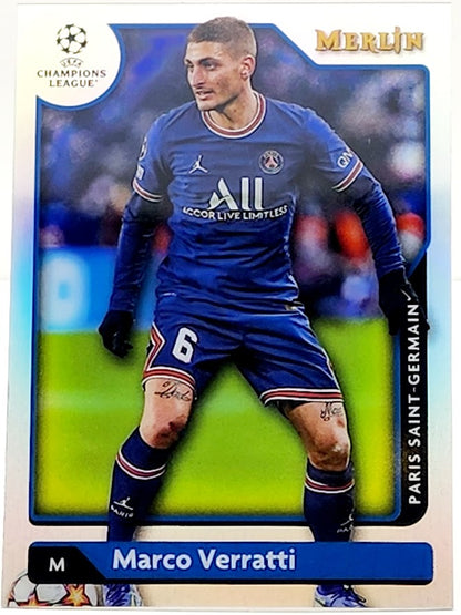 2021-22 Topps Merlin Chrome UEFA MARCO VERRATTI REFRACTOR #88