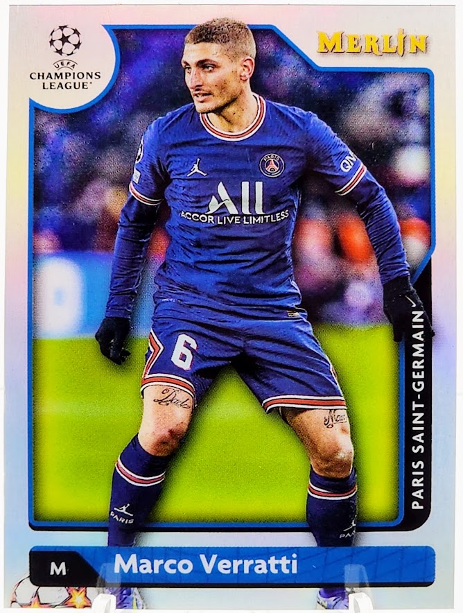 2021-22 Topps Merlin Chrome UEFA MARCO VERRATTI REFRACTOR #88