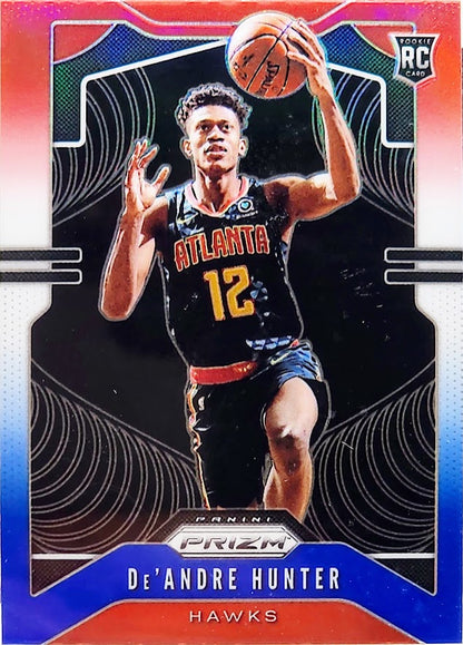 2019-20 Prizm De'Andre Hunter Red White Blue Prizm Rookie RC #251 SCG 10 Atlanta Hawks