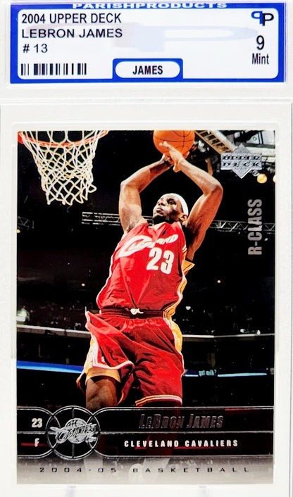 2004 Lebron James Upper Deck R-Class Card #13 Parish Products Mint 9