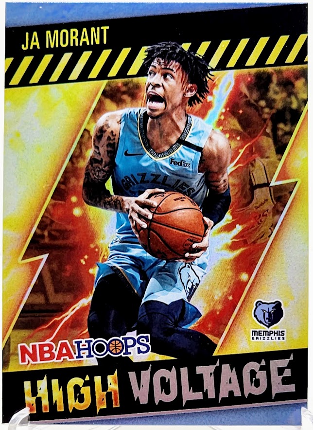 Ja Morant 2020-21 NBA Hoops High Voltage Holo Insert SP Memphis Grizzlies
