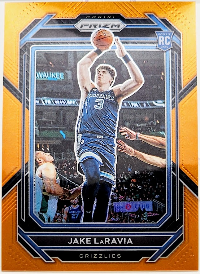 2022-23 Panini Prizm Jake LaRavia #244 RC Rookies Orange Prizm /49