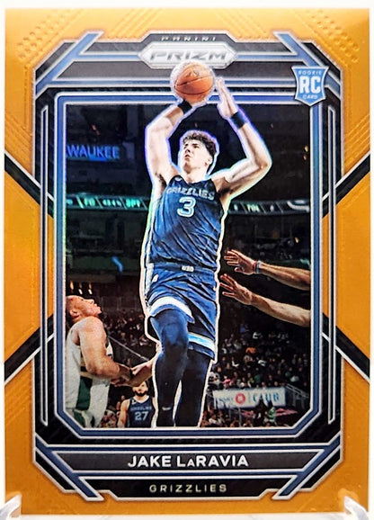 2022-23 Panini Prizm Jake LaRavia #244 RC Rookies Orange Prizm /49