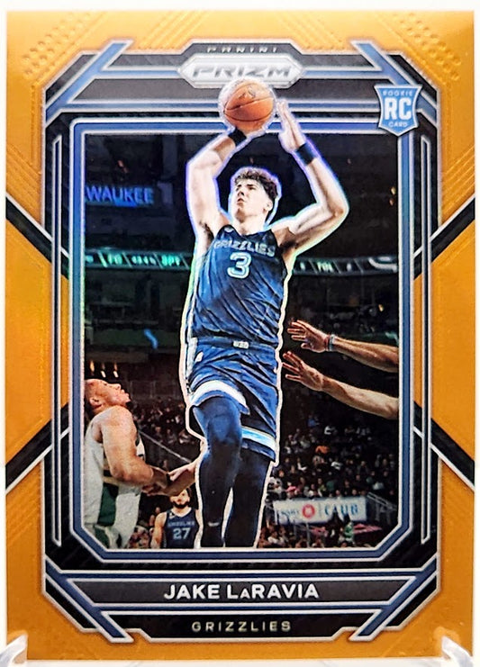 2022-23 Panini Prizm Jake LaRavia #244 RC Rookies Orange Prizm /49