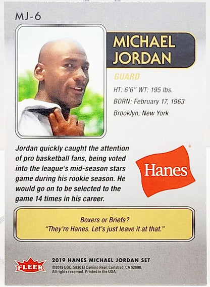 2019 Fleer Hanes Michael Jordan #MJ6 Michael Jordan